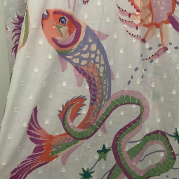 Banjanan dress NWT midi size S/XS Whimsical goat lion rabbit eagle MSRP$380 - Picture 12 of 17